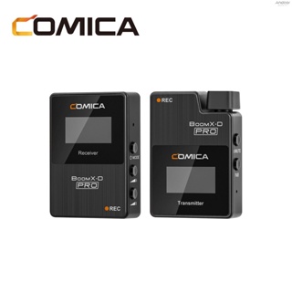 Comica BoomX-D PRO D1 One-Trigger-One ไมโครโฟนไร้สาย 2.4G ช่องสัญญาณคู่ การ์ดหน่วยความจําในตัว 8G โหมดเอาต์พุตดิจิทัล และอะนาล็อก ระยะ 100 ม. สําหรับ DSLR Mirrorless C