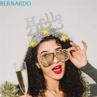 Bernardo HAPPY ที่คาดผม ลายตัวอักษรปีใหม่ น่ารัก หรูหรา สําหรับตกแต่งปาร์ตี้คริสต์มาส ปีใหม่ 2023