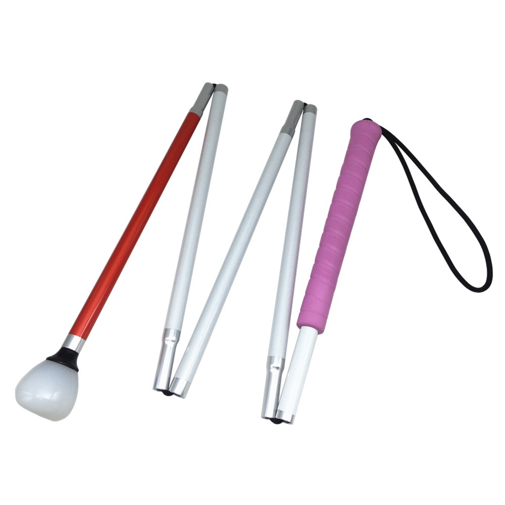 105-155cm-aluminum-blind-cane-with-pink-handle-reflective-red-folding-walking-stick-for-blind-people-folds-down-5-sect