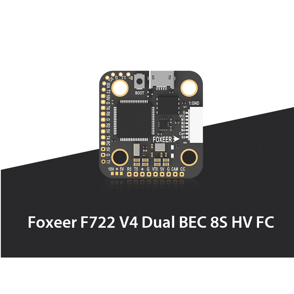 [FC 20X20] Foxeer F722 V4 Dual BEC 5V/10V HV 8S Mini Flight Controller ...