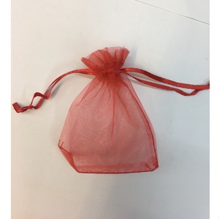 [พร้อมส่ง] ถุงผ้าแก้ว 7x9 cm ถุงหูรูด ใส่ของชำร่วย 12 ใบ 7x9 cm Chiffon Drawstring Bag - Organza Bag 12 Pieces