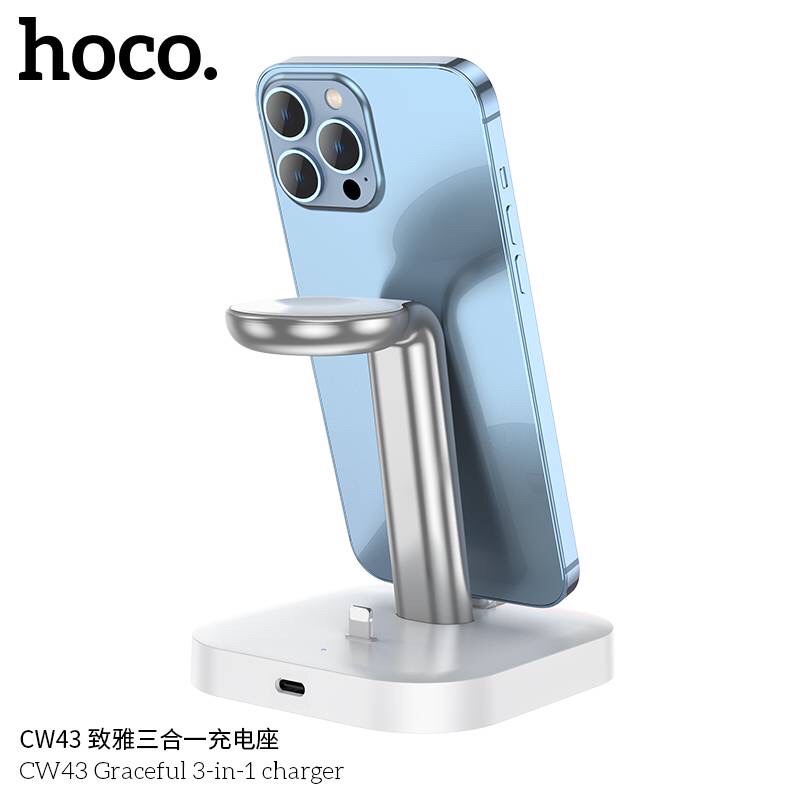 hoco-cw43-เท่งชาร์จแบบ3in1-ใหม่ล่าสุด-แท้100