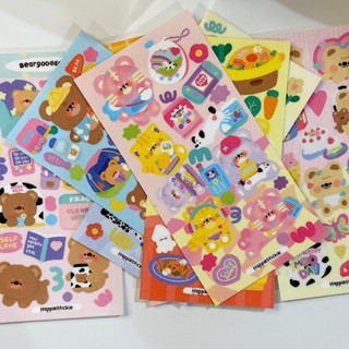 พร้อมส่ง// สติ๊กเกอร์ HappieStickie ขนาด 7x 14