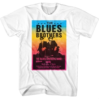Blues Brothers Poster T-Shirt เสื้อยืดเข้ารูป เสื้อเชิ้ต เสื้อวินเทจผญ เสื้อยืดเปล่า