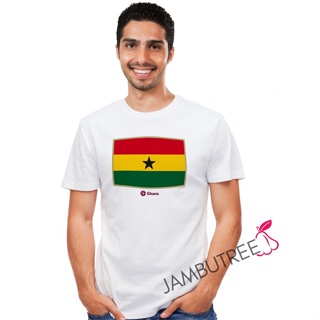 Jambutree 2022 FIFA World Cup Logo Qatar Ghana Football Team Supporter T-Shirt Streetwear Tee Bola Sepak Tshirt Baju