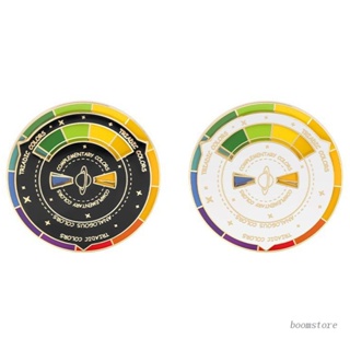 Boom Color Wheel Enamel Pin สําหรับแจ็คเก็ตกระเป๋า Lapel Pin Badge เครื่องประดับแฟชั่นสําหรับผู้หญิง
