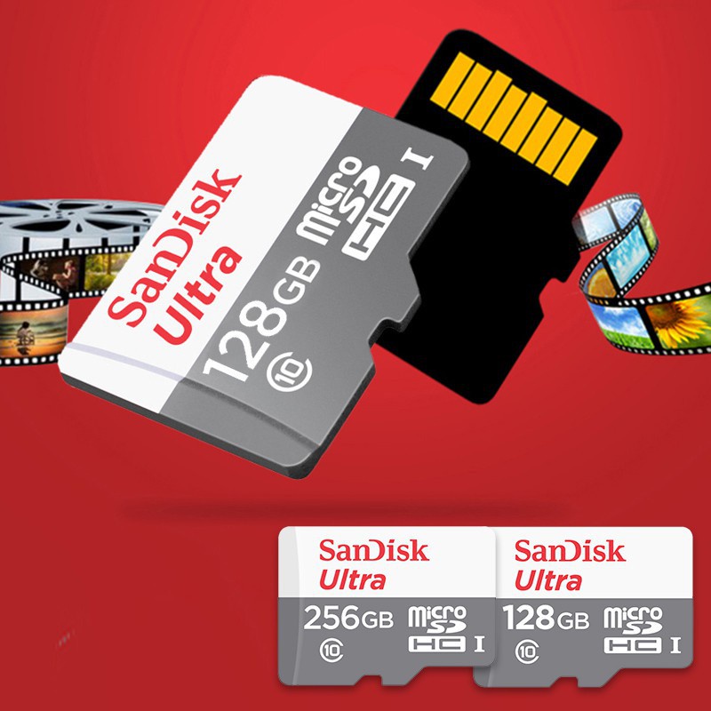 ภาพหน้าปกสินค้าสต็อกจากพื้นที่จัดส่ง Sandisk การ์ดหน่วยความจํา Micro SD TF Class 10 Ultra A1 100MB s 16GB 32GB 64GB 128GB 256GB 512GB จากร้าน weixuan88.th บน Shopee
