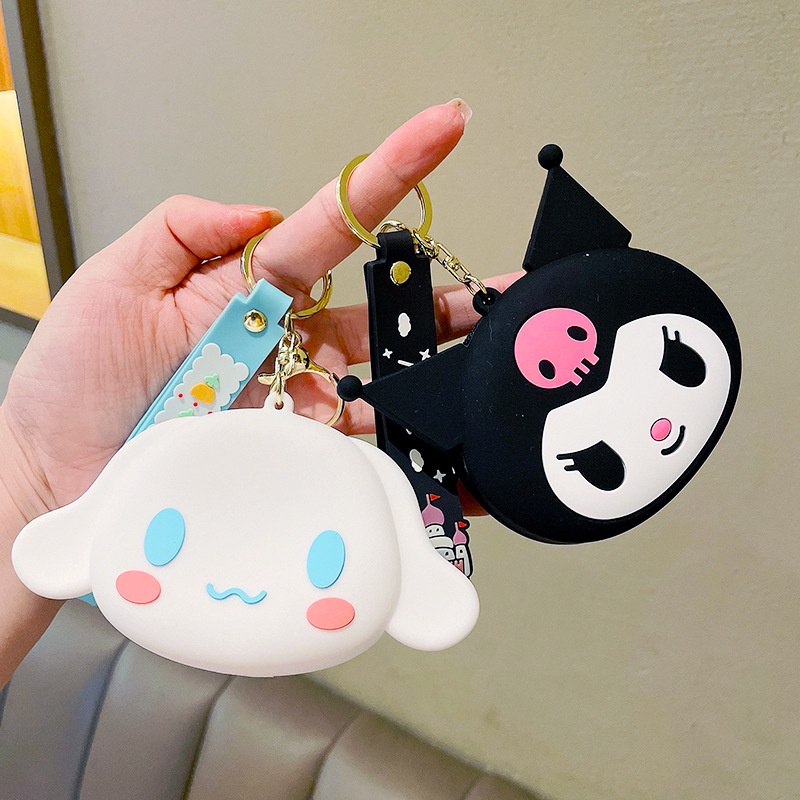 พวงกุญแจซิลิโคน-จี้ตุ๊กตาอนิเมะ-sanrio-my-melody-cinnamoroll-kuromi-น่ารัก-สําหรับห้อยกระเป๋า-เหรียญ-หูฟัง