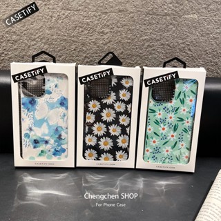 Casetify เคสโทรศัพท์มือถือขนนิ่ม ลายดอกเดซี่ในตัว สําหรับ Iphone 14ProMax 12Pro XS 11 12Promax 13Promax 11 12 13