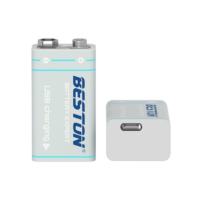 ถ่านชาร์จ-beston-9v-แบตเตอรี่ชาร์จ-9-โวลต์-1000-mah-usb-9v-rechargeable-lithium-battery-1-ก้อน-คุณภาพสูง-ราคาถูก