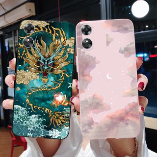 เคสโทรศัพท์ซิลิโคน TPU แบบนิ่ม ลายมังกร สําหรับ Oppo A17 A17k 2022 A17 A 17 17K 4G CPH2477 CPH2471