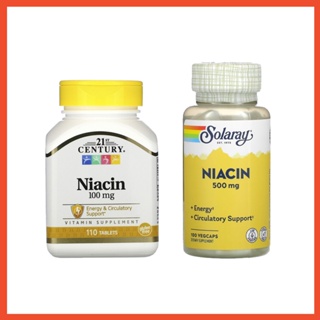 สินค้า Niacin ( ไนอะซิน, วิตามินบี 3, Vitamin B3 ) ชนิดเม็ด Solaray