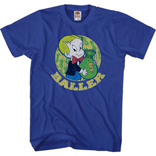 Baller Richie Rich T-Shirt เสื้อแฟชั่นผญ เสื้อผ้าแฟชั่น เสื้อยืด เสื้อยืดแฟชั่น