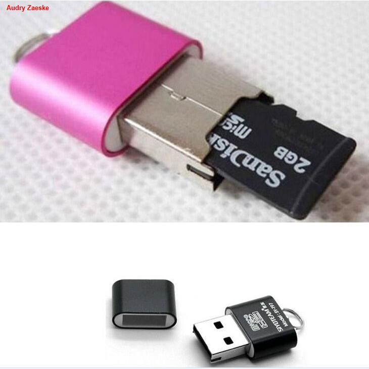 จัดส่งจากกรุงเทพmini-aluminium-alloy-usb-2-0-t-flash-tf-micro-sd-memory-card-reader-adapter-ตัวอ่านข้อมูลเข้าคอมพิวเตอร์