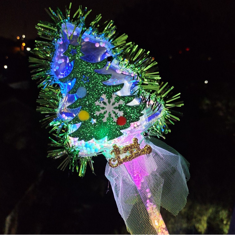 ไม้กายสิทธิ์เรืองแสง-led-รูปต้นคริสต์มาส-ของเล่นสําหรับเด็ก