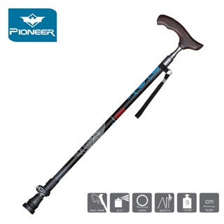 Ergonomic T-Grip Hand Crutch Walking Stick Carbon Fiber Ultra-light Trekking Pole Hiking Walking Sticks Canes For Elderl