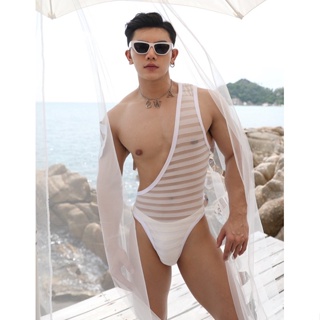 BS03  Men sexy bodysuit  บอดี้สูทเซ็กซี่ Awesome sport