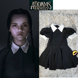 Babygaga 🕷ชุดWednesday อดัมแฟมิลี่ Addams Family Adams Family Adamsfamily Addamsfamily รับตัดเย็บ ชุดฮาโลวีน Cosplay