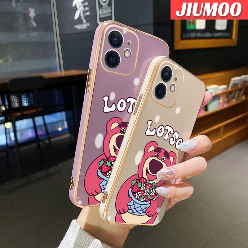 เคสโทรศัพท์มือถือ-ซิลิโคนชุบ-กันกระแทก-กันรอยกล้อง-ลายการ์ตูนหมีสตรอเบอร์รี่-สไตล์อินโดนีเซีย-สําหรับ-vivo-v17-v19-neo-v19