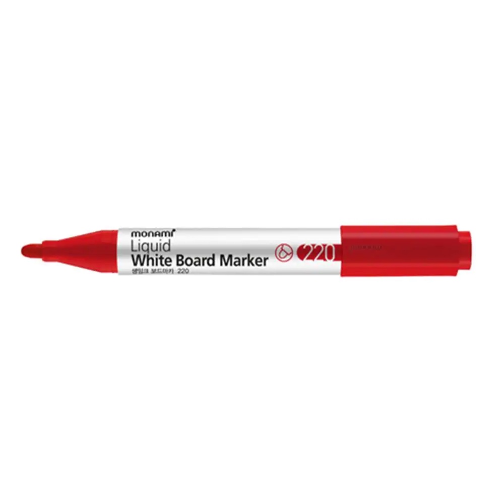 monami-sigmaflo-liquid-white-board-marker-220-bullet-2-mm-red-ปากกาไวท์บอร์ด-สีแดง-ขนาดหัวปากกา-2-มม-ของแท้