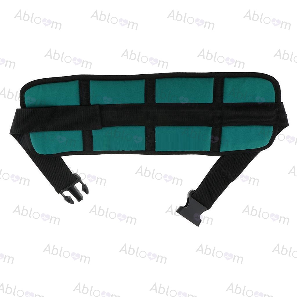 เข็มขัดนิรภัย-สีเขียว-ดำ-สำหรับรถเข็น-ป้องกันผู้ป่วยตกwheelchair-seat-belt-restraint-wheelcha-ir-safety-harness
