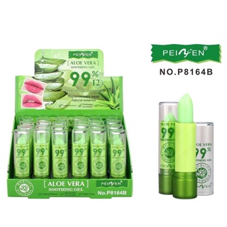 PeiYen Aloe Vera Soothing Gel 99% Lipstick P8164B  (1 กล่อง 24 ชิ้น )