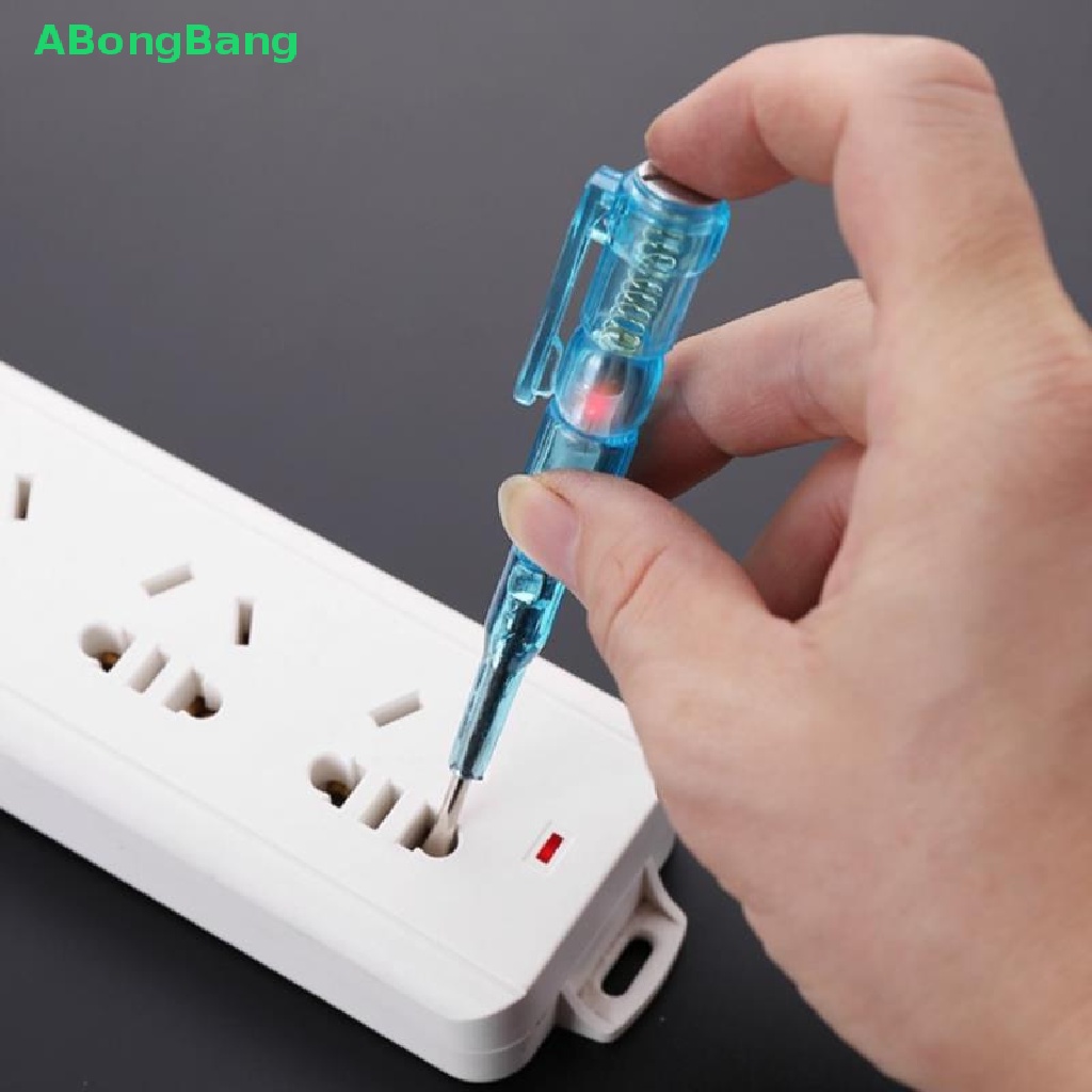 abongbang-เครื่องตรวจจับแรงดันไฟฟ้า-100-500v-เครื่องทดสอบการแจ้งเตือนไฟฟ้าปากกาทดสอบโวลต์ดี