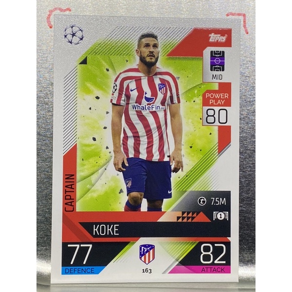 การ์ดนักฟุตบอล-koke-2022-23-การ์ดสะสม-atletico-de-madrid-แอตมาดริด-การ์ดนักเตะ-แอตเลติโก้-มาดริด