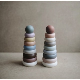 Stacking Ring Tower 💡 ของเล่นห่วงเรียงซ้อนสีละมุน น่ารักมาก ของเล่นเสริมพัฒนาการ จากประเทศเดนมาร์ก 🇩🇰