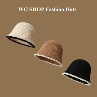 ภาพหน้าปกสินค้าWG SHOP หมวกบักเก็ต ผ้าถัก แฟชั่นฤดูหนาว สําหรับผู้หญิง ที่เกี่ยวข้อง