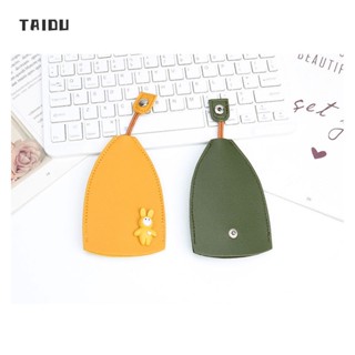 TAIDU ที่เก็บกุญแจรถแฟชั่นสร้างสรรค์ดึงออกการ์ตูนน่ารักบุคลิกภาพกะทัดรัดมินิ