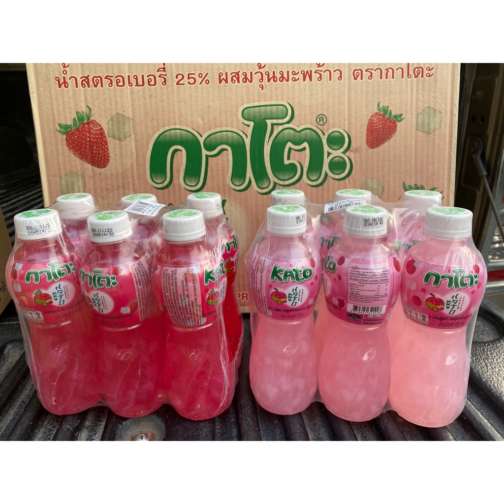 กาโตะ-น้ำผลไม้ผสมวุ้นมะพร้าว-ยกแพ็ค-6-ขวด-พร้อมส่ง