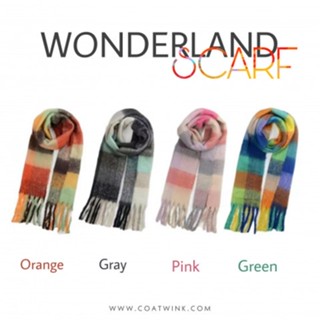 WONDERLAND  WOOL SCRAF ผ้าพันคอสวย ผ้านุ่ม