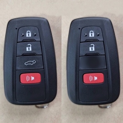 กรอบ-เคส-ใส่กุญแจรีโมทรถยนต์-ลายเคฟล่า-toyota-c-hr-cross-fortuner-camry-minor-change-smart-key