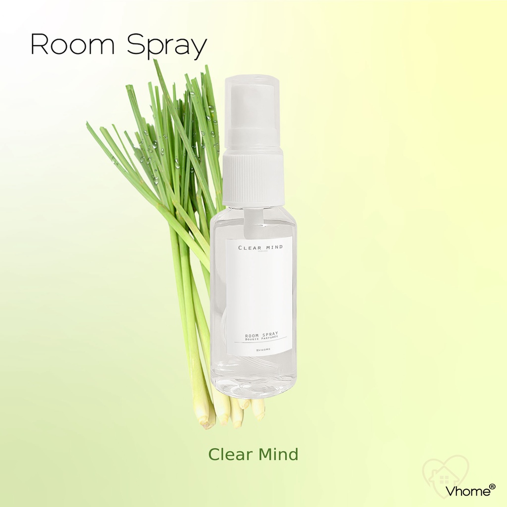 Clear Mind (กลิ่น Citronella Premium) Room Perfume Spray สเปรย์ปรับ
