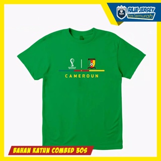 KATUN T SHIRT CAMEROUN Ball T-SHIRT WORLD Cup FIFA WORLD QATAR 2022 Cotton COMBED 30S