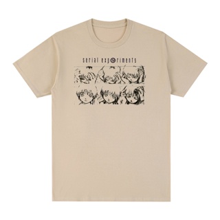 Serial Experiments Lain เสื้อยืด Harajuku Streetwear Manga Cotton Men T เสื้อใหม่ TEE TSHIRT Tops สตรี