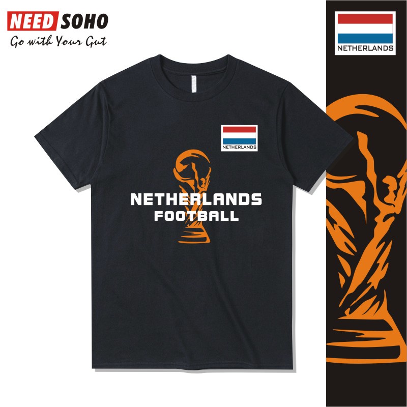 2022-world-cup-netherlands-เสื้อยืดแขนสั้นเสื้อผ้าฟุตบอลทีมชาติ-van-persie-de-jong-van-dijk-กาตาร์ผู้ชาย