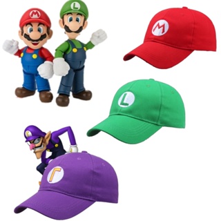 Hot Super Mario Bros Luigi Waluigi Baseball Cap Embroidered Hat Anime Cosplay Kids Adults Unisex Birthday Xmas Gifts