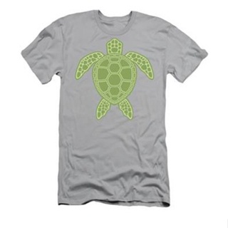 Green Sea Turtle T-Shirt เสื้อยืดแขนสั้น เสื้อขาว