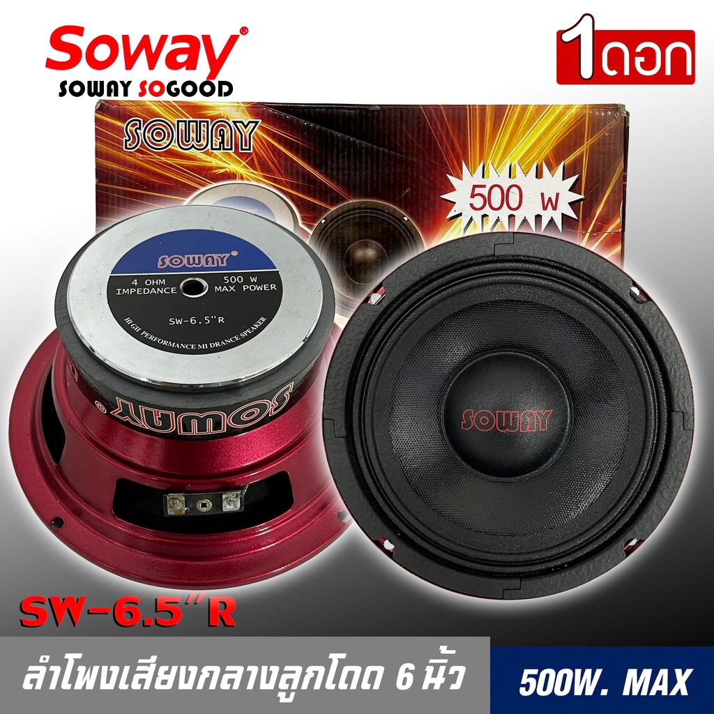 ลำโพงกลางลูกโดด-6นิ้ว-สไตล์ดุ-soway-รุ่น-sw-6-ลำโพงตู้บ้าน-ลำโพงตู้บูลทูธ-เสียงกลาง-ลูกโดด-ราคาต่อดอก