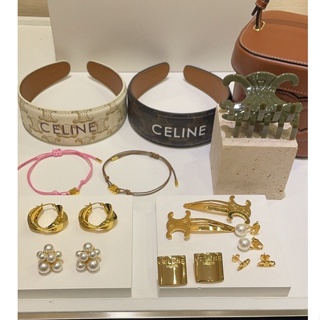 พรี ราคา2100 Celine ต่างหู Earrings Bracelets Necklace Brooch Hair Clasp