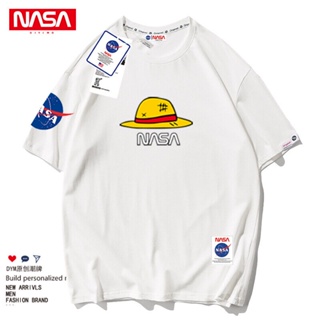 เสื้อยืดใหม่ Incerun Nasa co-nded Straw Hat Luffy เสื้อยืดแขนสั้นผู้ชายฤดูร้อน graffiti เว็บไซต์อย่างเป็นทางการการ์ตู