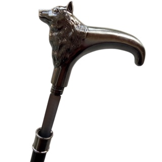 Two Sections Wolf Head Walking Stick Cane  Walking Cane Hand Cane Hiking Accessories  Sports Accessories Walking Stick