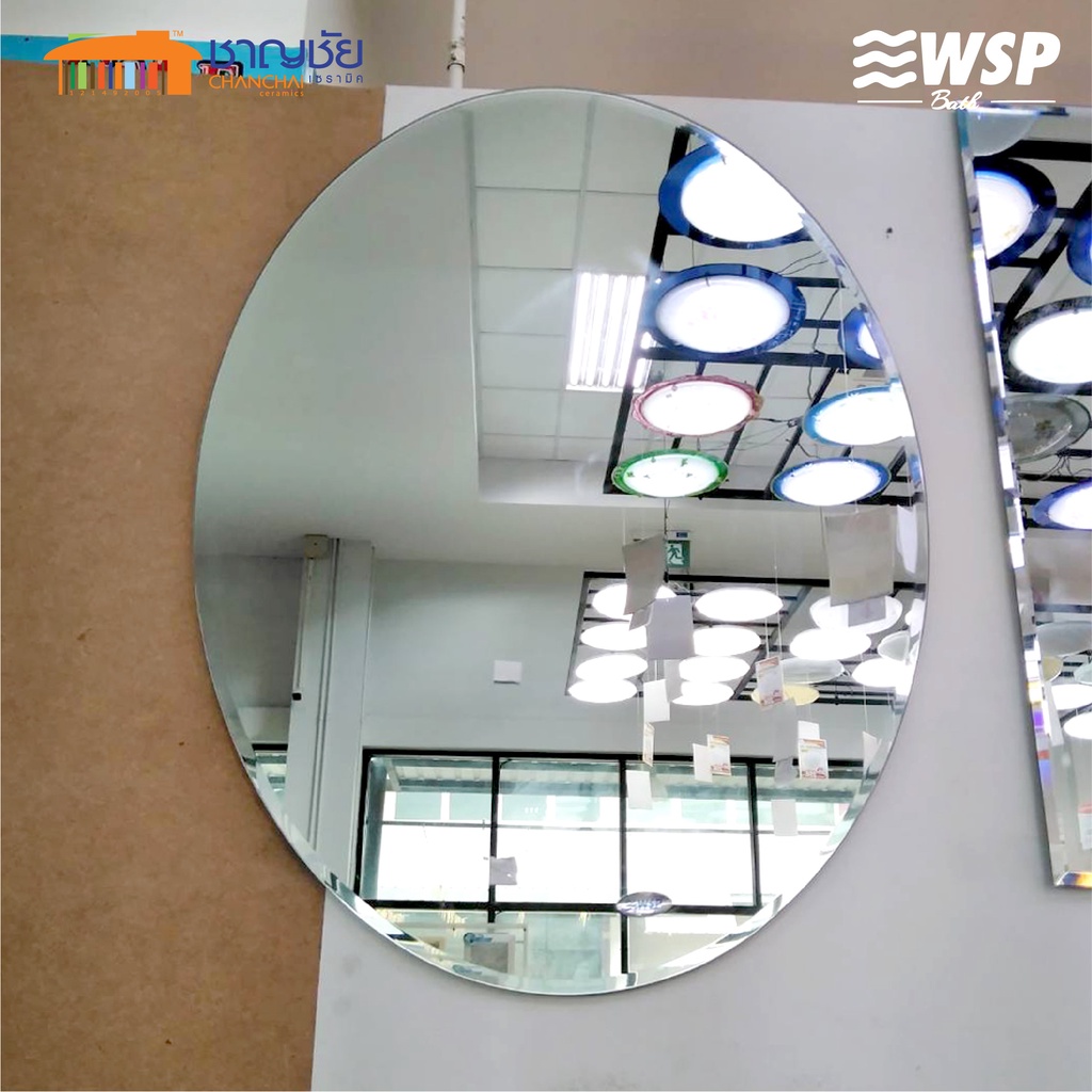 พร้อมส่ง-wsp-mil122-60x80-ซม-กระจกเปลือย-ทรงรี-กระจกเงา-กระจกแขวน-กระจกไร้ขอบ-เจียปรี