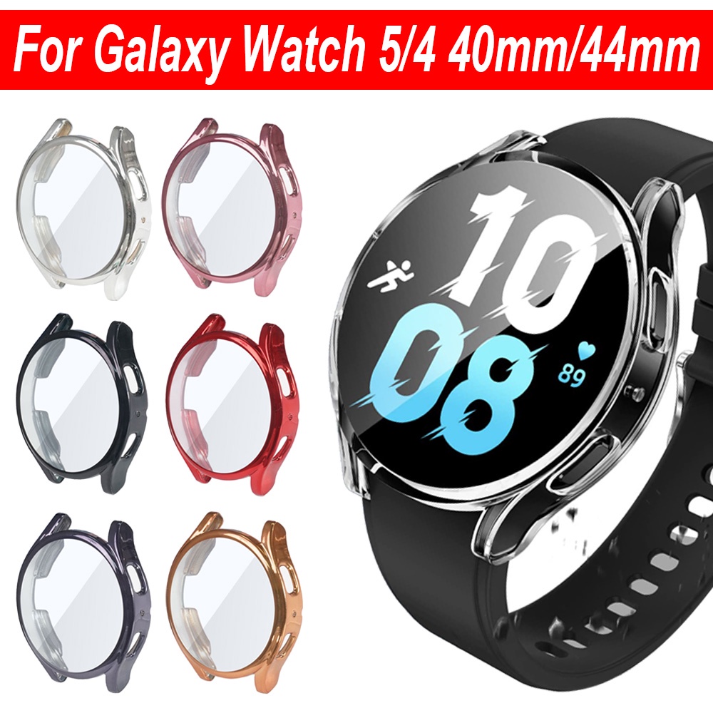 ภาพหน้าปกสินค้าเคสป้องกันหน้าจอ แบบเต็ม สําหรับ Samsung Galaxy Watch 5 4 40mm 44mm