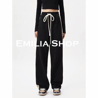 EMILIA SHOP กางเกงขายาวกางเกงเอวสูงกางเกงขายาวผู้หญิงสไตล์เกาหลี 2022 ใหม่ สวยงาม สบาย พิเศษ Comfortable K011105 36Z230909