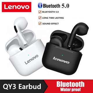 Lenovo QY3 TWS หูฟังบลูทูธ ไร้สาย ขนาดเล็ก พร้อมไมโครโฟน รองรับการโทร วิดีโอ