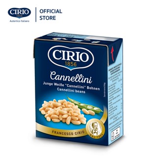 CIRIO Cannellini (ถั่วขาว) 380 gm. เมล็ดถั่วขาว100% บรรจุกล่อง นำเข้าจากประเทศอิตาลี 380 กรัม [CI45]