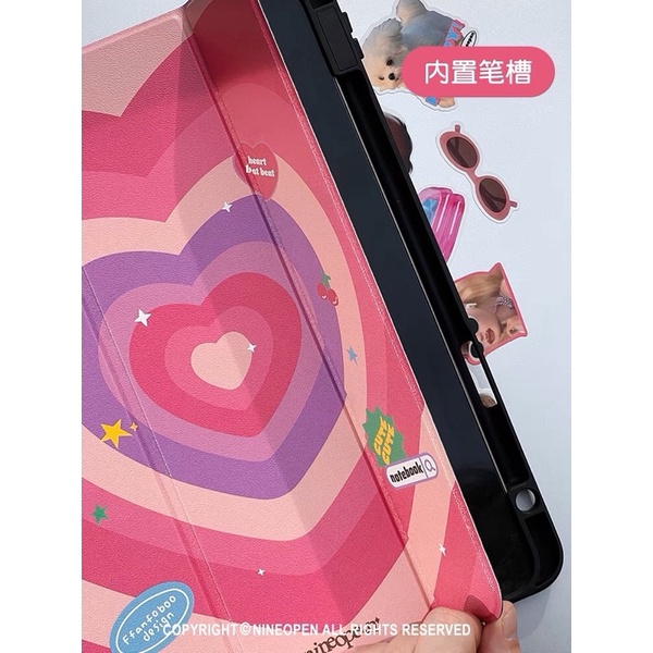 ipad-case-nineopen-มีช่องใส่ปากกา-แถมสติ๊กเกอร์ทุกออเดอร์